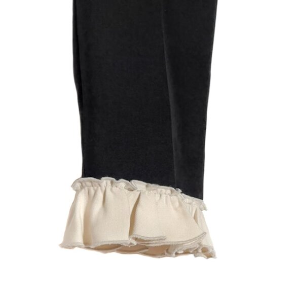 Gucci 2016 Black Trousers With Ruffle Accent - Picture 4 of 8